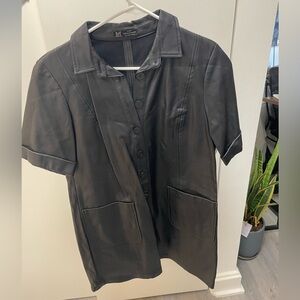 Zara leather dress